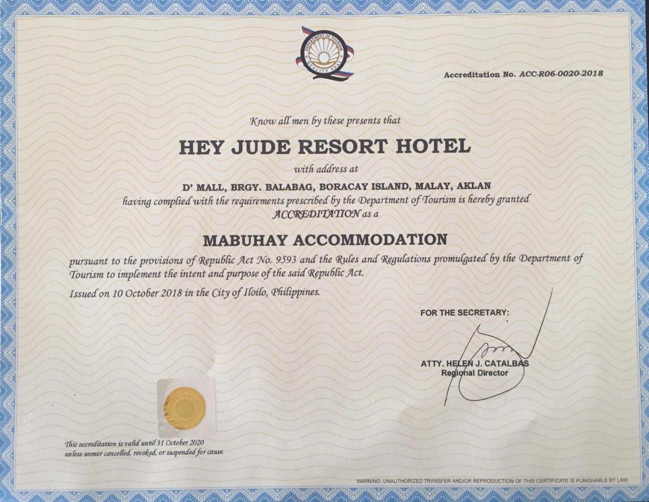 Hey Jude Resort Hotel Balabag  Exteriér fotografie